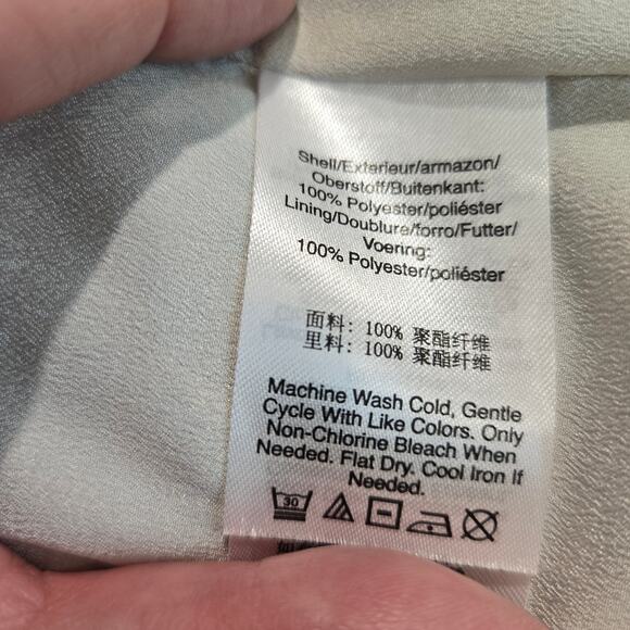 DKNY Animal Print Tiered Maxi Skirt Size L Boho Y2K Cottagecore - Picture 12 of 13